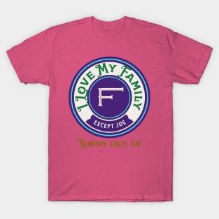 I Love My Family Design T-Shirt